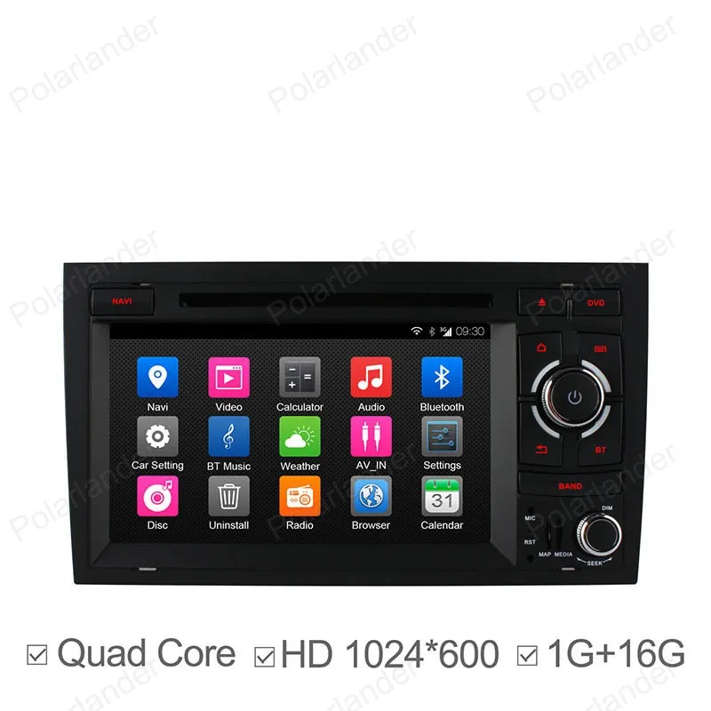 

For A/udi A4 S4 RS4 Android4.4 Car DVD CD mp5 player FM AM radio Support OBD DVR DAB+ TPMS GPS BT 3G WiFi RDS