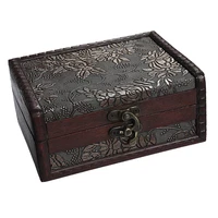 1pc antique treasure chest storage box gift cards collection boxes makeup organizer box jewelry treasure chest case ornaments
