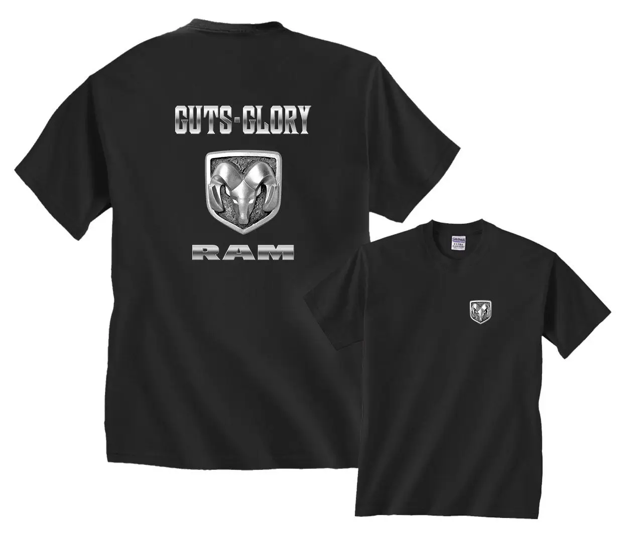 Футболка с логотипом Guts Glory Ram эмблема значок Mopar футболка рисунком Мужская