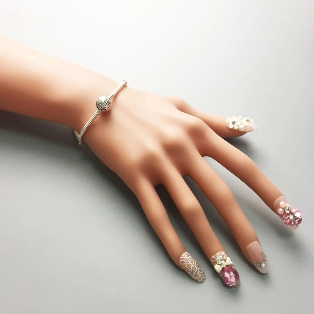 Посеребренные бусы Karma для браслета ожерелья аксессуары ювелирные изделия