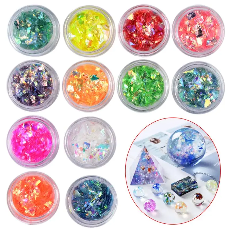 Новый 12 набор для маникюра в виде ракушки целлофан красочные конфеты Аврора