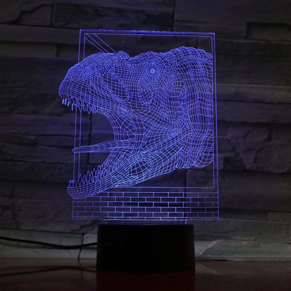 3D Визуальный светодиодный ночник метакрилатная пластина настольная лампа 7