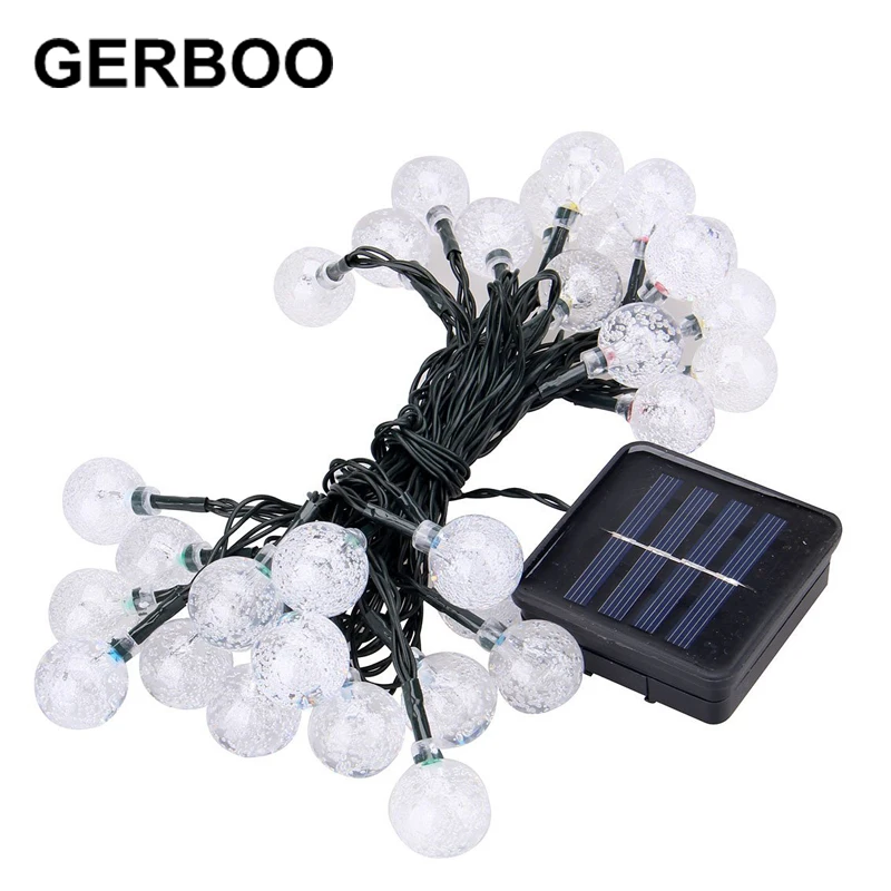 20 светодиодных солнечных ламп мощная светодиодная гирлянда сказочные огни