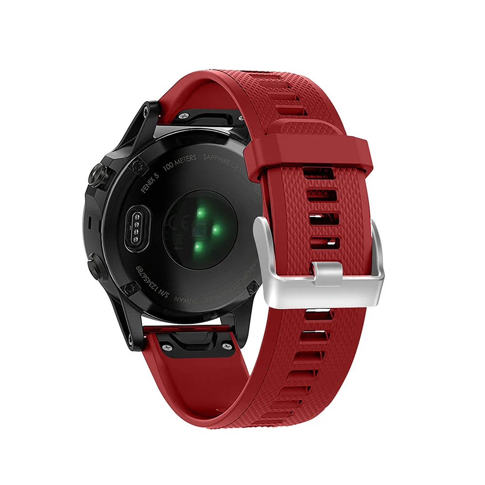 Ремешок BEHUA для наручных часов быстросъемный силиконовый браслет Garmin Fenix 5 Plus 6 Pro