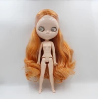 free shipping big discount rbl 696ej diy nude blyth doll birthday gift for girl 4color big eye doll with beautiful hair cute toy