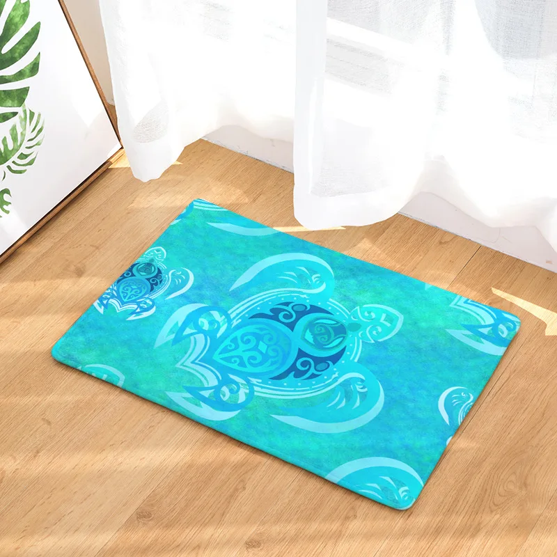 Hot Sale 40x60/50x80cm Sea Turtle Pattern Anti-slip Mats Bathroom Floor Kitchen Rugs | Дом и сад