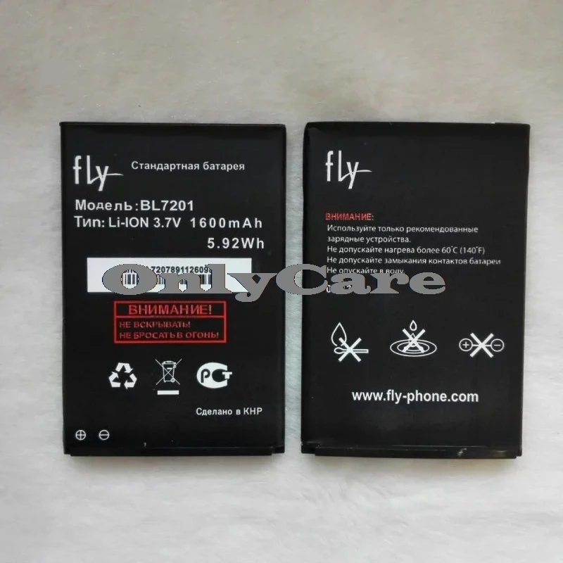 Fly IQ445 мобильный Замена литий-ионный полимерный Батарея Bateria для FLY BL7201 1600 мАч