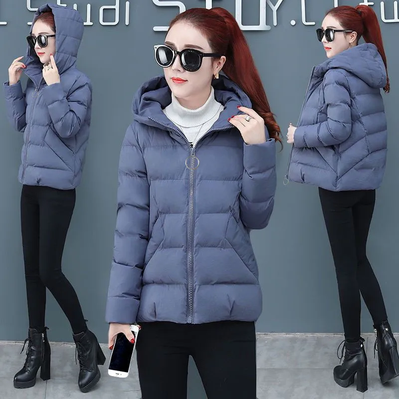 Осенне зимняя куртка Женское пальто 2019 модная женская со стоячим воротником