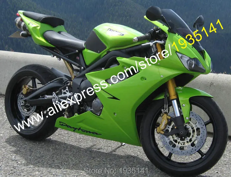 Для Triumph Daytona 675 детали 2006 2007 2008 Daytona675 06 07 08 полностью зеленый обтекатель для