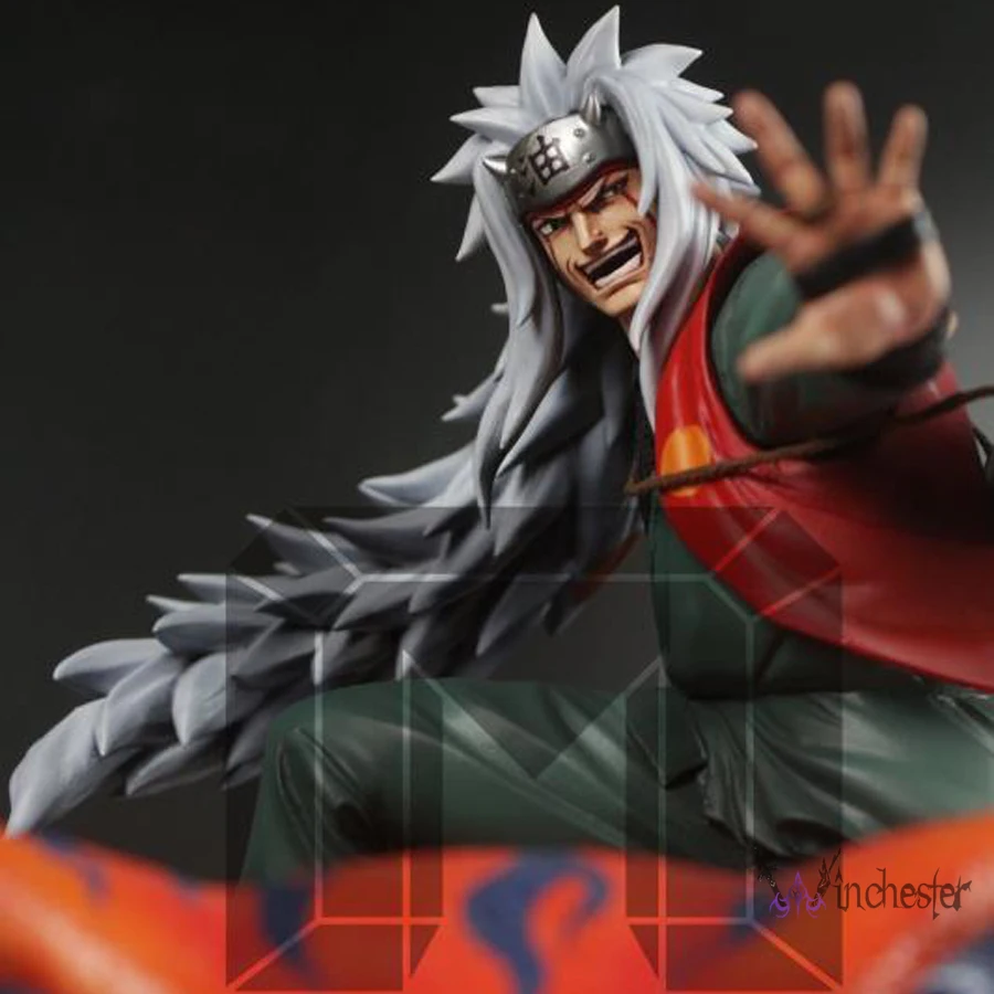 Модельные Поклонники в наличии NARUTO Jiraiya и Gama Bunta GK статуя из смолы для
