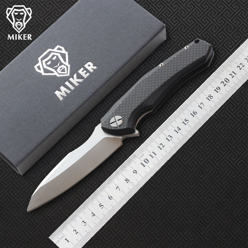 Складной нож MIKER складной ZT0850 лезвие: D2 (satin/Black stonewash) Ручка: углеродное волокно