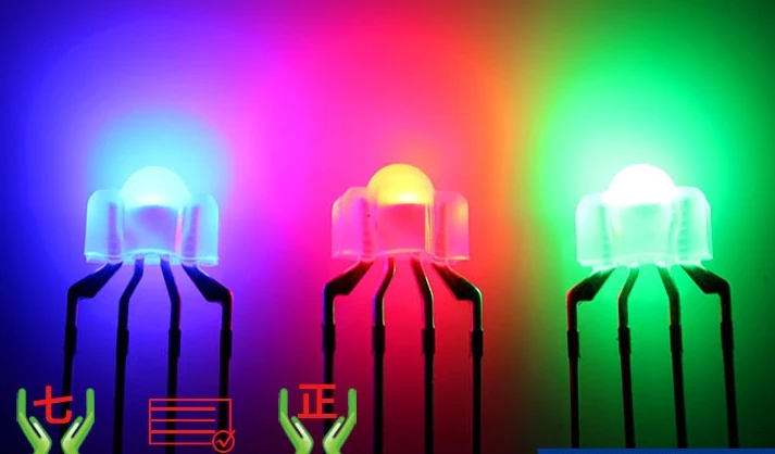 Сквозное отверстие рассеянный 3 мм RGB светодиодный лазерный диод для клавишных