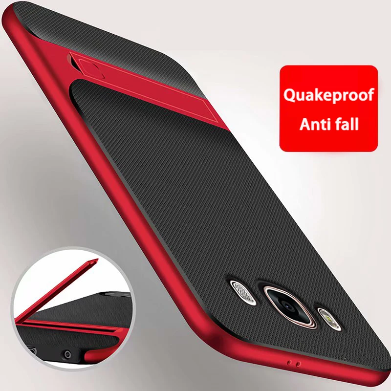 Чехол YonLinTan для Samsung Galaxy J7 2016 / 2017 J730 силиконовый оригинальный с задней стороны 360 телефон с держателем.