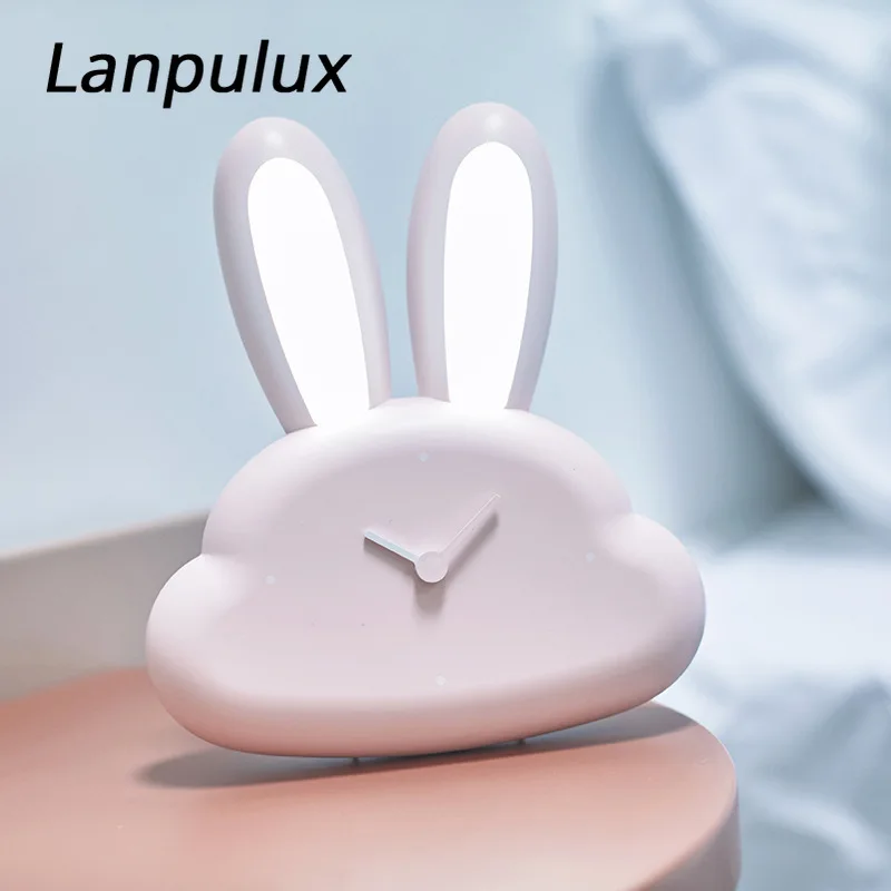 Lanpulux датчик движения лампа для детей розовый кролик ночные светильники