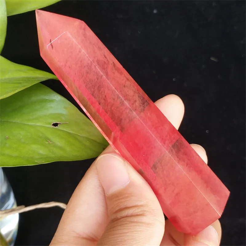 

High-temperature Red Smelting Crystal Obelisk Quartz Point Healing