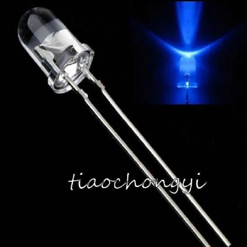 500 шт. набор светодиосветодиодный 3 мм 5 красный желтый зеленый синий белый +