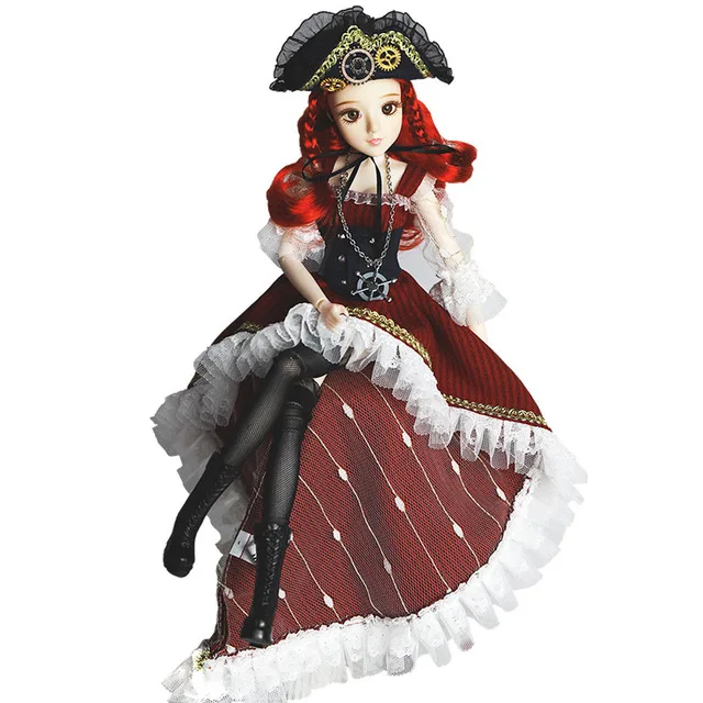like the picture 1/6 BJD куклы моносахарид. белая кожа Совместное тела старших арканов Колесо Фортуны Совместное тела куклы рыжие волосы Таро карта 30 cm - Цвет: like the picture