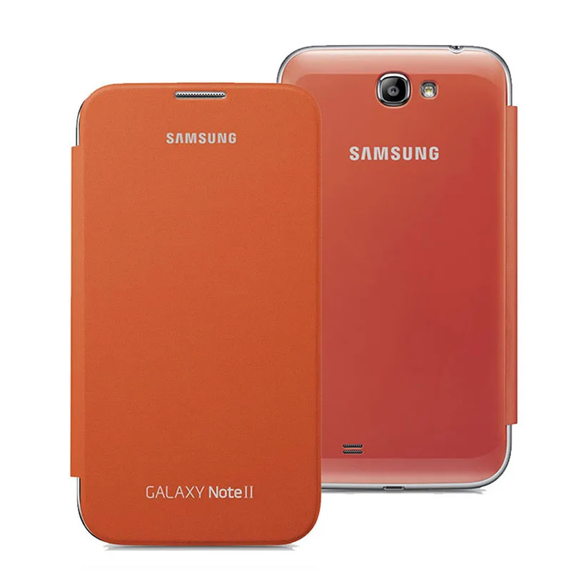 Чехол для samsung Note 2, кожаный матовый противоударный чехол для samsung Galaxy Note 2 N7100, защитный чехол-книжка в виде ракушки