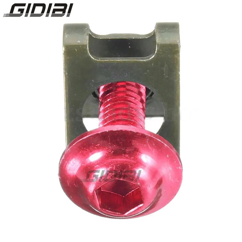 

Red 10 x M6 6mm Sportbike Fairings Body Bolt Screw Spire Speed Fastener Clip Nut