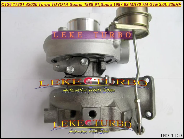 Бесплатная доставка Турбокомпрессор CT26 17201 42020 42030 для TOYOTA SUPRA 1987 93SOARER 1988 1991 MA70 7M GTE