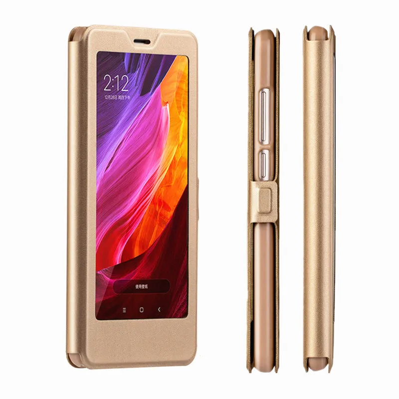 Умный флип-чехол из ПУ кожи роскошный чехол-подставка для Xiaomi Redmi Note 5 Магнитный
