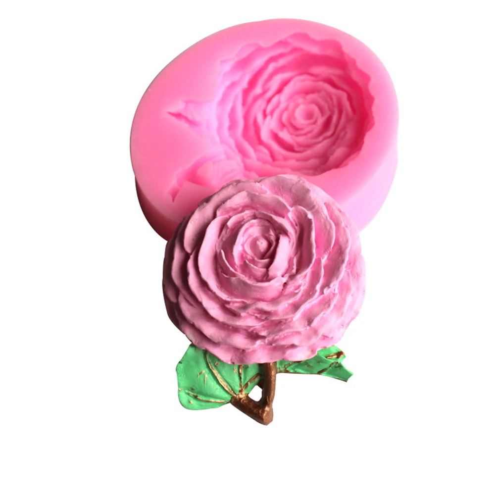 7 2*6 4 см цветок пиона Fondant Mold Шоколадные конфеты силиконовые формы DIY Украшение