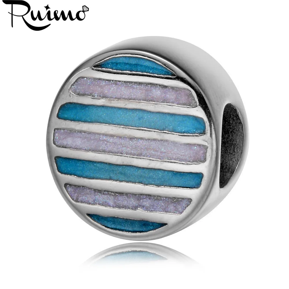 RUIMO Pan Style 316l эмалированные синие и белые полоски Шамбала из нержавеющей стали