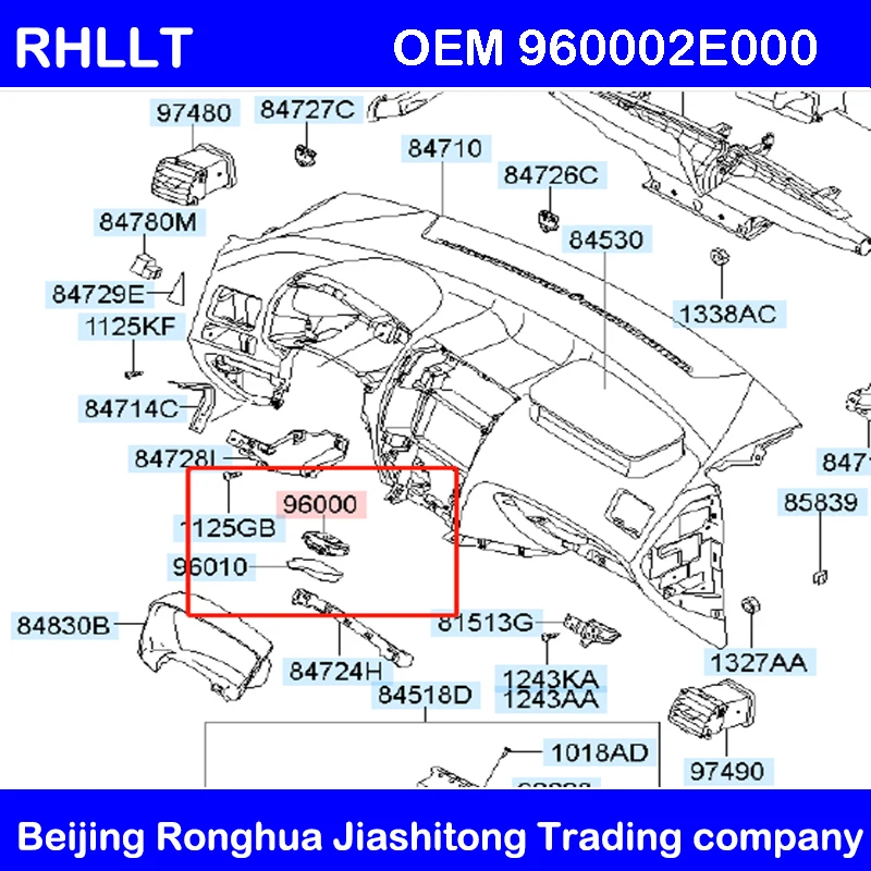 Модуль датчика дождя сборка для Hyundai Tucson 2005 2009 OEM 960002E000|Переключатели и рычаги