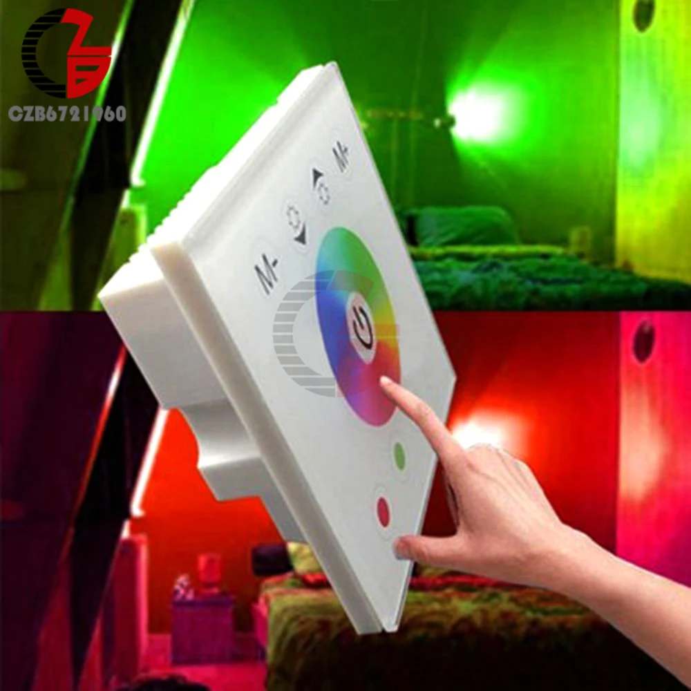 Контроллер RGB RGBW 12 В 24 постоянного тока настенный сенсорный панельный диммер