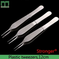 plastic tweezers stainless steel surgical forceps cartilage tweezers surgical instruments and tools toothed forceps 0 6mm