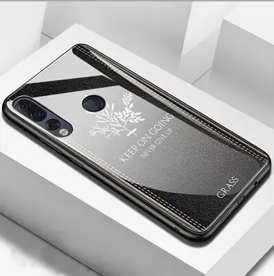 Черный Корпус для lenovo Z6 Pro закаленное стекло мягкий силиконовый олень трава твердая задняя крышка оболочка для lenovo Z 6 Pro Чехлы Funda Z6Pro - Цвет: Черный