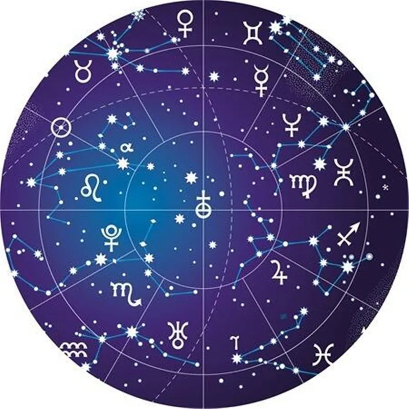Style 7 Круглый ковер Созвездие Astrolabe печатные мягкие ковры для гостиной Противоскользящий ковер стул напольный коврик для домашнего декора детская комната - Цвет: Style 7