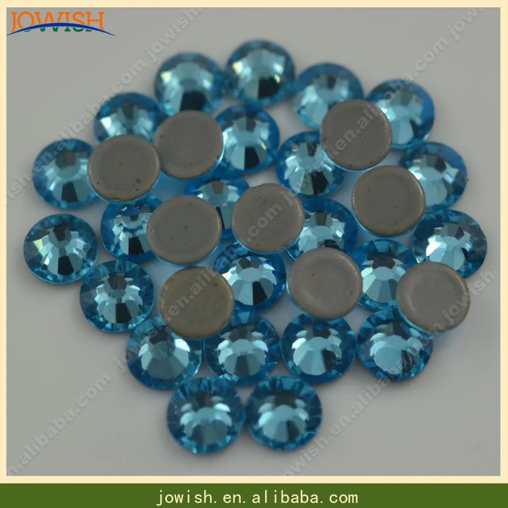 Первоклассная Горячая фиксация камня SS6 до SS30 Аквамарин piedras para coser Austtrian Стразы