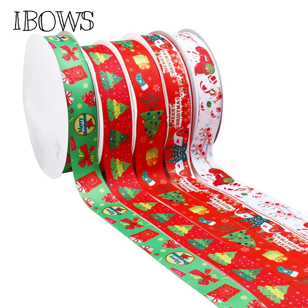 

5Y/lot 38mm Grosgrain Ribbon Christmas Cartoon Ribbon DIY Hairbows Accessories Materials Festival Party Decoration Gift Package