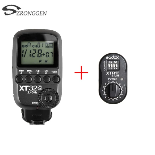 ST 32C STR16 Godox xt32 E-TTL I-TTL Flash триггера 2.4 г Беспроводной для Canon Nikon tt685 V860 II V850 AD360 II AD180 - Цвет: ST 32C STR16