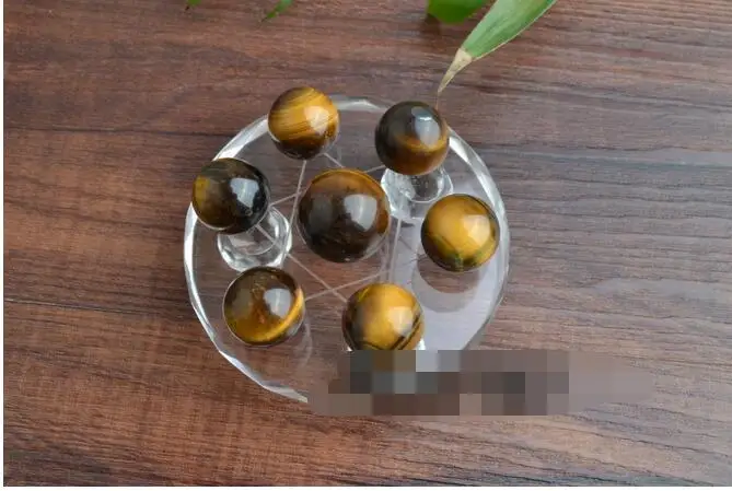 Тигровый глаз семь видов натуральных кристаллов украшения тигровый камень фэн