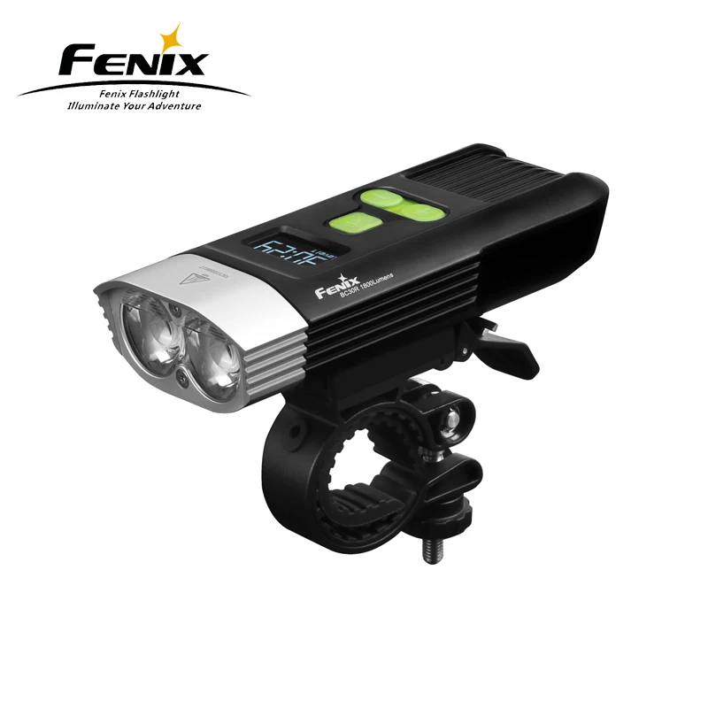 1800 Lumens Fenix BC30R 2017 High-performance Digital OLED Display Micro USB Rechargeable Bicycle Front Light with Kits