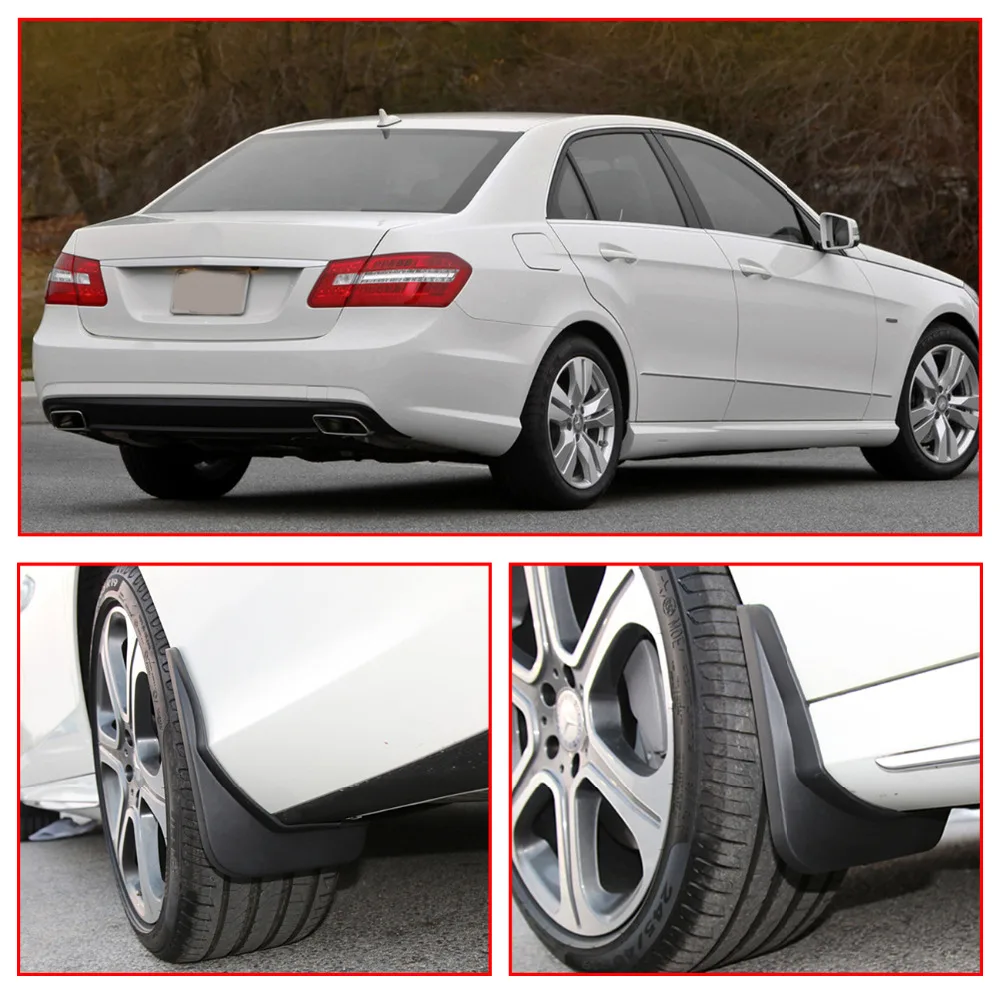 Автомобильные передние и заднее крыло брызговики для Mercedes Benz W212 E Class E300 E350 E550 E500 E280 E200 2008 2013 # RA022|mud flaps|splash