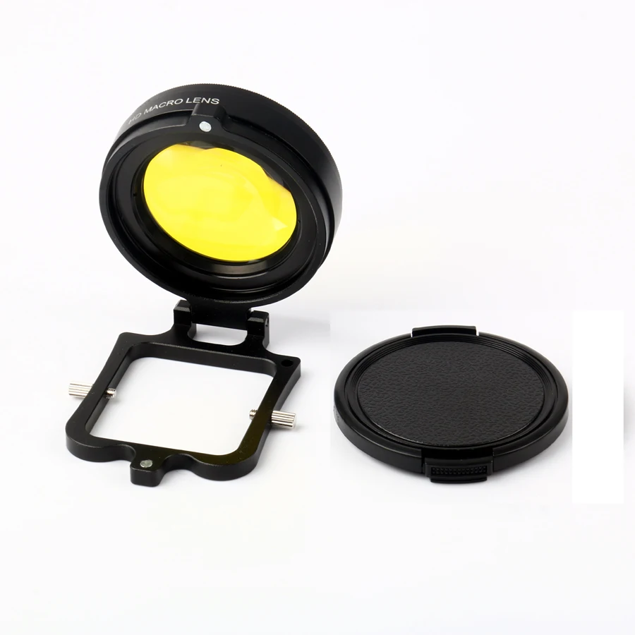 

58mm 16X HD Close-up Macro Lens Adapter Ring Camera Lens Yellow Filter for GoPro HERO 5 hero 6 Session black Camera Accessories