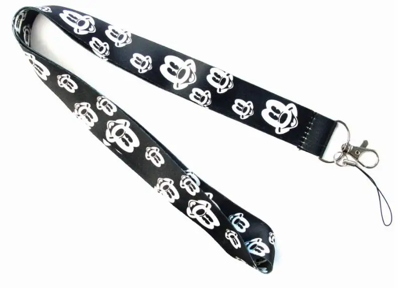 1 шт. черный красный брелок с Микки и Минни Маус для ключей держатель