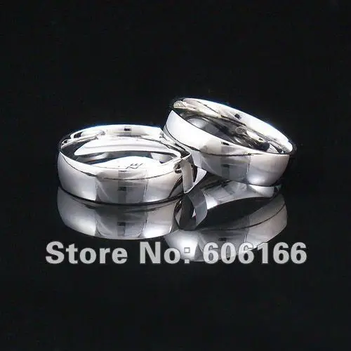 6 мм Серебряный тон Высокая полировка купол полукруглые кольца Удобная