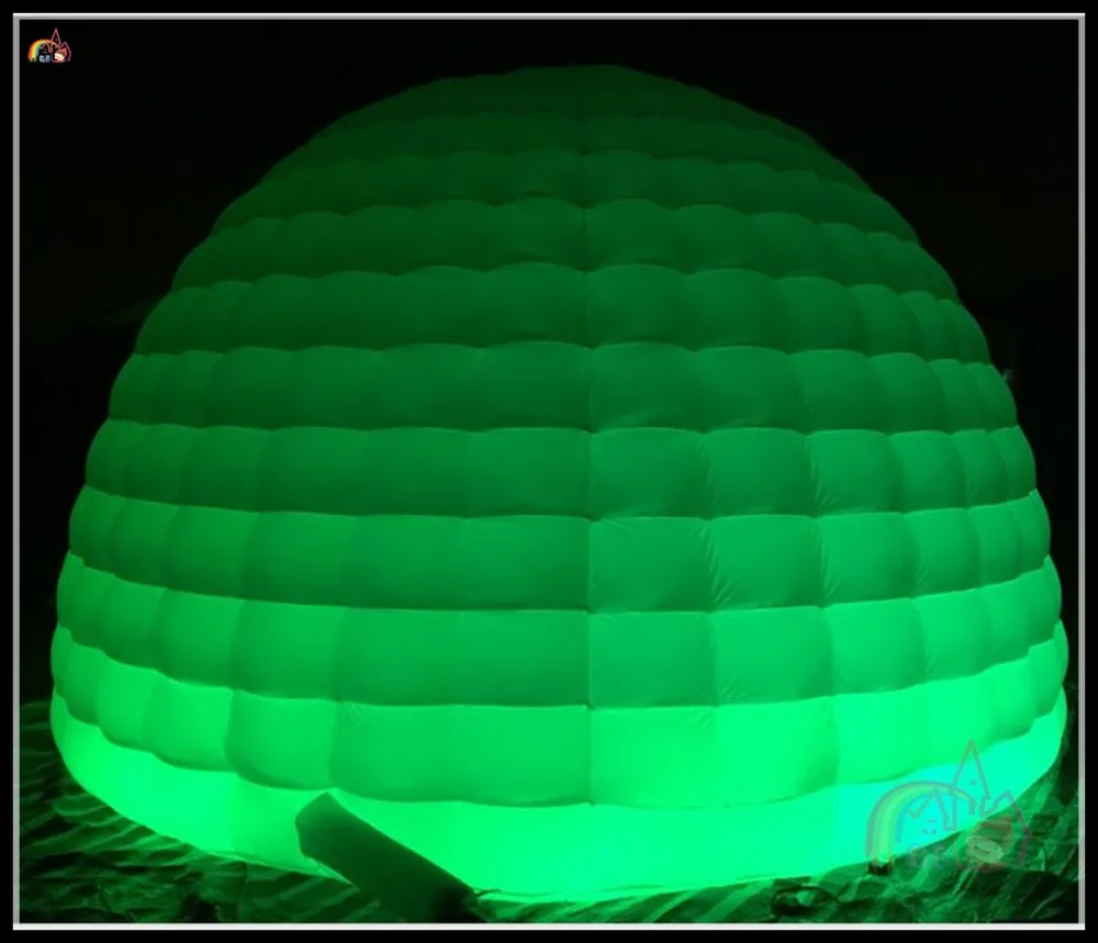 Новый Продукт Надувные Круглой Формы Photo Booth Светодиодные Иглу Шатровым Куполом