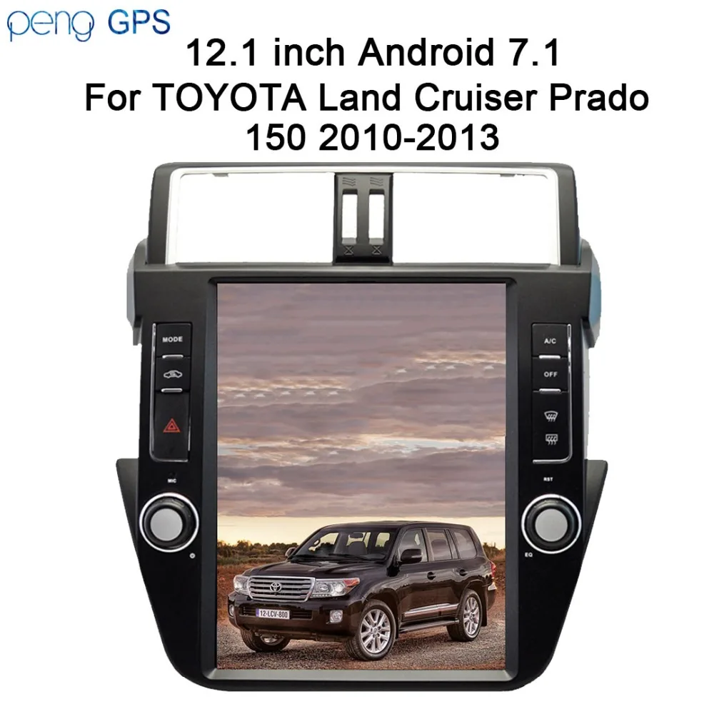 

Tesla style 2 din Android 7.1 Car Radio Stereo GPS Navigation For TOYOTA Land Cruiser Prado 150 2010-2013 no DVD Player Headunit