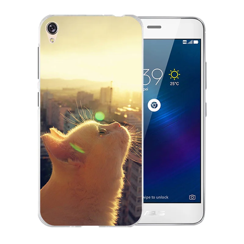 Чехол с рисунком кошки удачи для Asus Zenfone Live ZB501KL чехол телефона ASUS защитный Для 5 0
