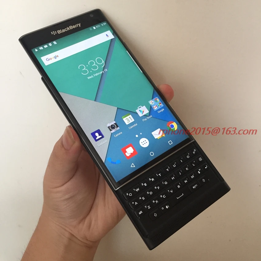 Разблокированный мобильный телефон BlackBerry Priv 5,4 'Android OS 3 Гб RAM 32 ГБ ROM 18MP Восстановленный мобильный телефон