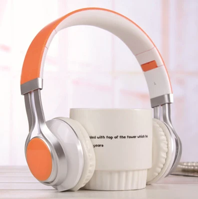 Orange TOPROAD проводные наушники 3,5 мм Складная стереогарнитура audifonos наушники повязка с микрофоном для IOS Andorid смартфон компьютер - Цвет: Orange