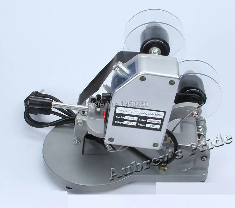 Горячая штамповочная машина для нанесения кодировки черная лента код дата 0 9 51