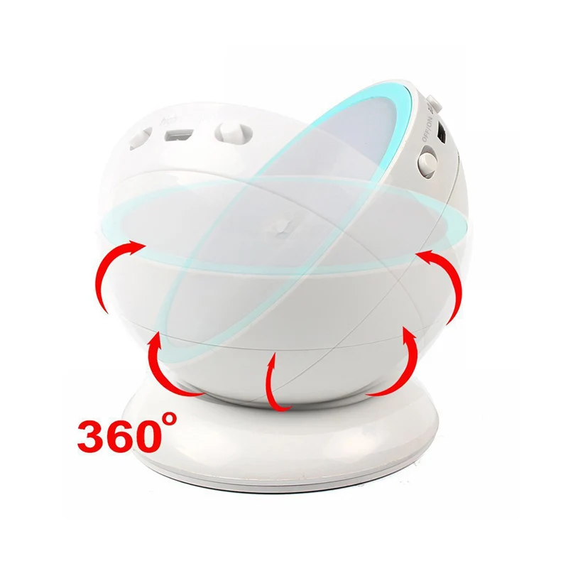360 Вращение ночник движения Сенсор свет cordless Перезаряжаемые Спальня книжный шкаф