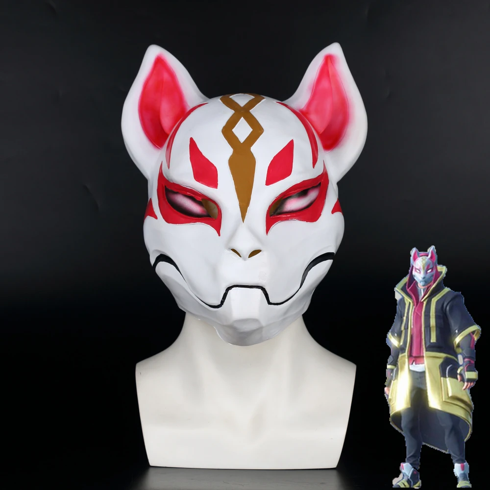Игра Drift косплей маска для лица лиса kitsune животное полная голова взрослых унисекс Маскарад шлемы реквизит вечерние Хэллоуин нарядное платье