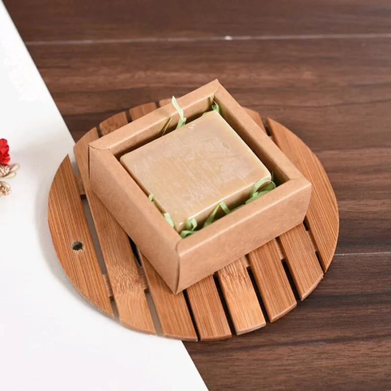 30 шт./лот картонная мини коробка 8*8*3 5 см сделай сам крафт бумага Коробка для мыла